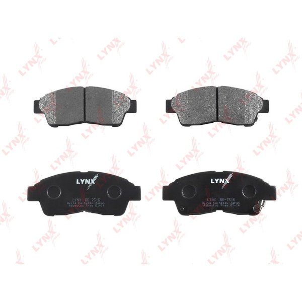 Колодки тормозные передние Lynx BD-7516 (PF1322,NP1000,SP1110)