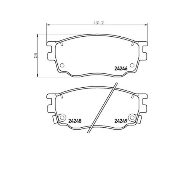 Колодки тормозные передние Nisshinbo NP-5013 (PF-5483)