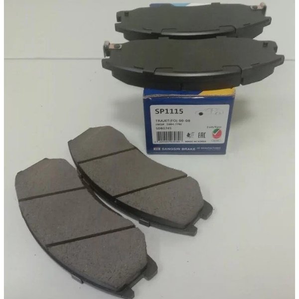 Колодки тормозные передние Hyundai Santa Fe Classic 2.0L 2.4L 2.7L -06/03 H-1 Sangsin SP-1115
