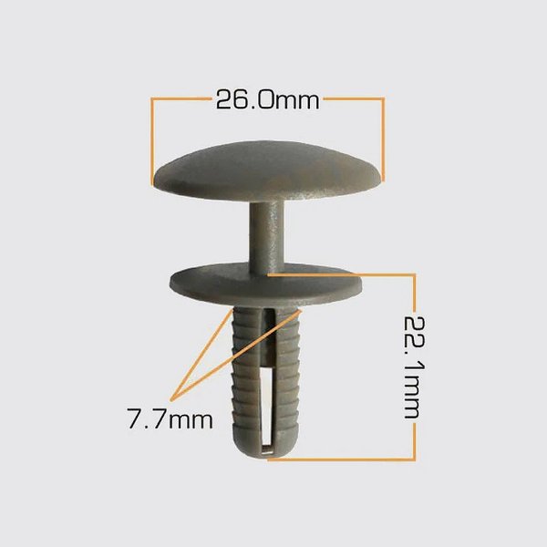 Клипса  пластм. крепежная  KE-093  (50) OEM   Европаª