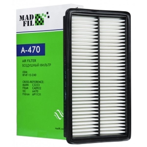 Фильтр воздушный Madfil A-470 (CA 8922 Fram/C 3233 Mann/A-468V Vic) Япония