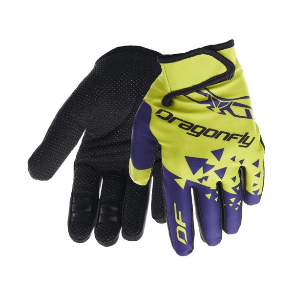 Перчатки DF CROSS Lime - Ultramarine M Dragonfly