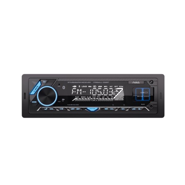 Автомагнитола AURA  Fireball 302 BT USB-ресивер синяя подсветка