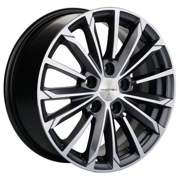 Диск литой 16*6,5 5*110 Et46 63,3 1611 Black-FP Khomen 