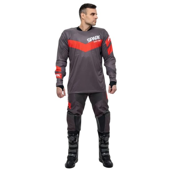 Эндуро комплект Sparx ЕХ01 VICTORY серо-красный M