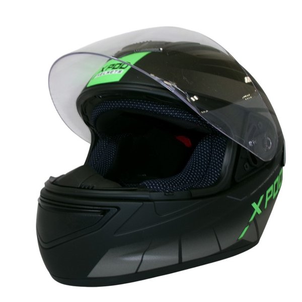 Шлем TVS RACING XPOD Bold Black - Neon Green - XL