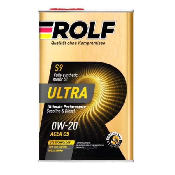 Масло моторное Rolf Ultra 0W20 C5 SN+ 1