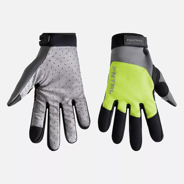 Перчатки мужские Atom 2842 GraphiteYellow (XL) Finntrail