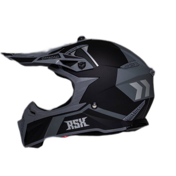 ШЛЕМ эндуро RSX Drive (черно-серый матовый, (57-58 см) M)