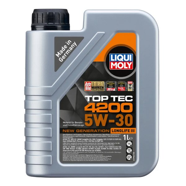 Масло моторное Ликви-Моли 5w30 TOP TEC 4200 7660 Германия 1
