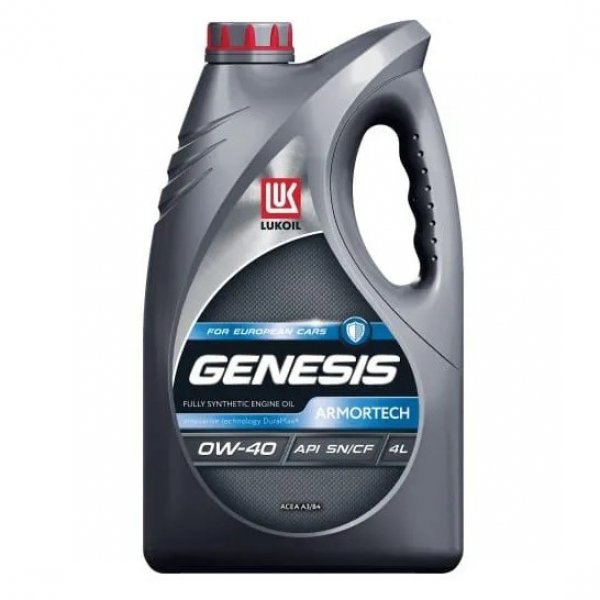 Масло моторное Лукойл Genesis Armortech 0w40 Синтетика SN Россия 4