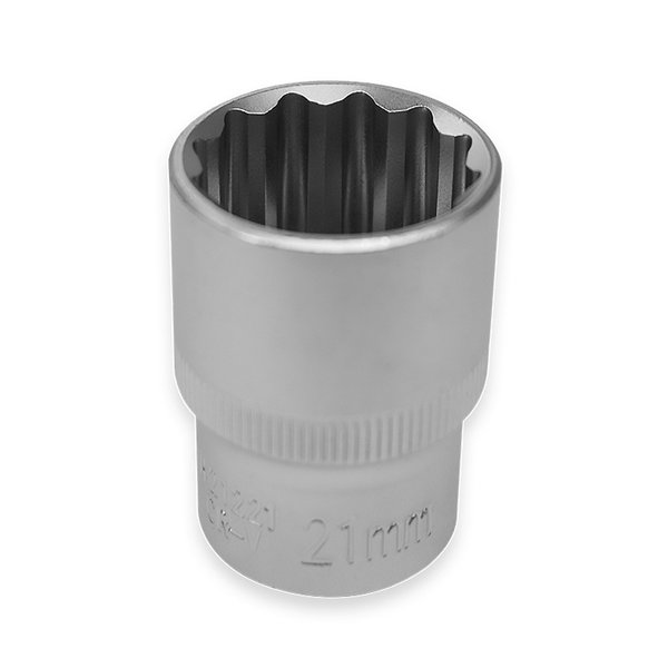 Головка торцевая 12-гранная 1/2''DR (21 мм) AVS H21221