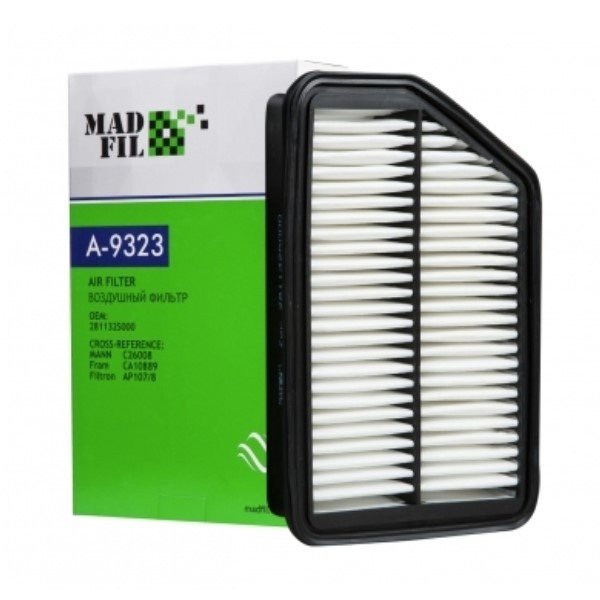Фильтр воздушный Madfil A-9323 (28113 2S000 Mobis/AP107/8 Filtron/C 26013 Mann) 