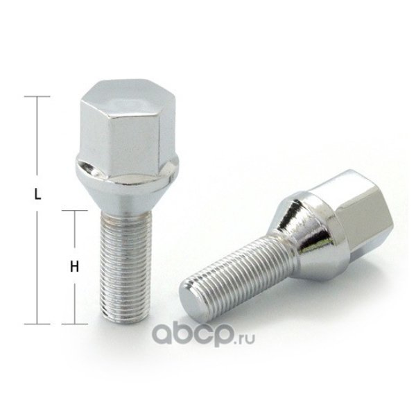 Болт колесный 12*1.25 54мм 27мм 17hex CH H-954-06