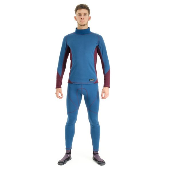 Термобелье зимнее с высоким воротом Мужское Bordo - Deep Blue 2023 XL Dragonfly